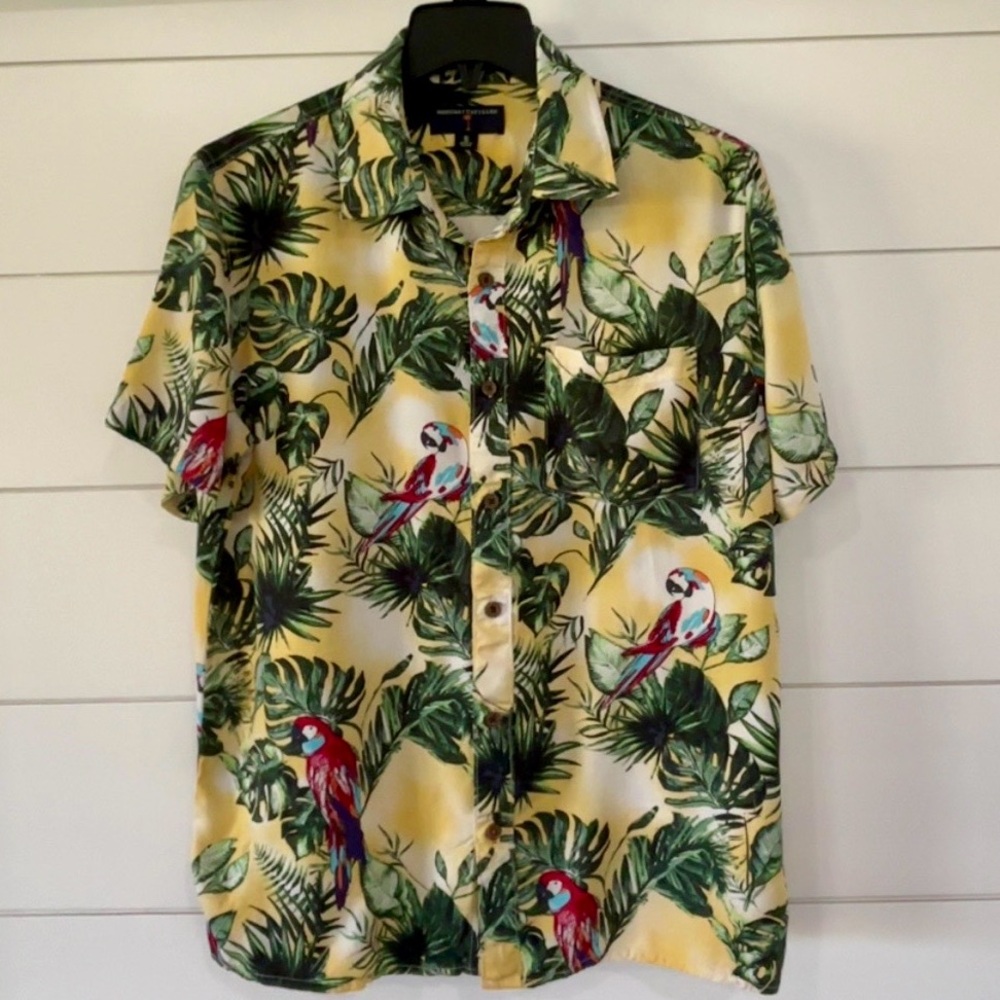 Margaritaville Parrot Print Men's Hawaiian Shirt